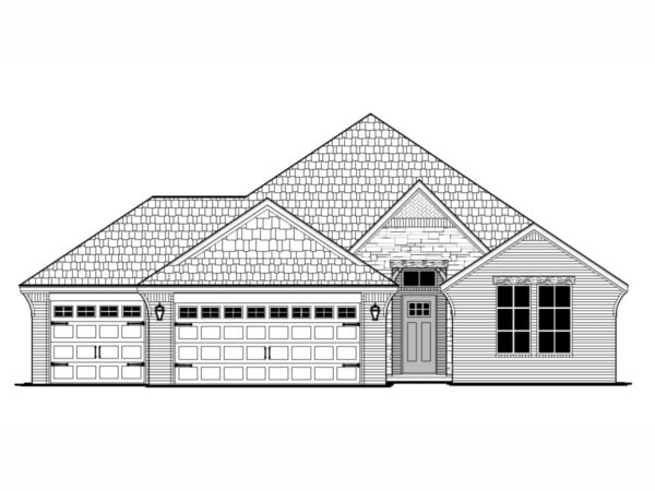 This is the front elevation for these house plans