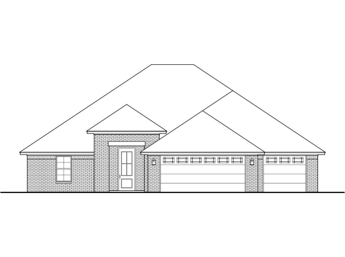 This is the front elevation of these house plans