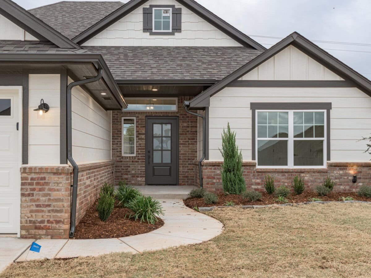 A home with a garage and a front door