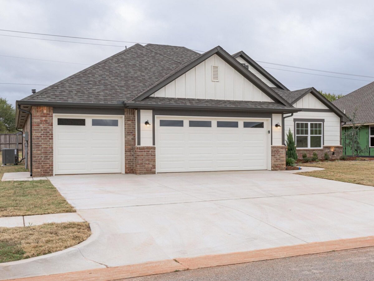 A home with a garage and driveway