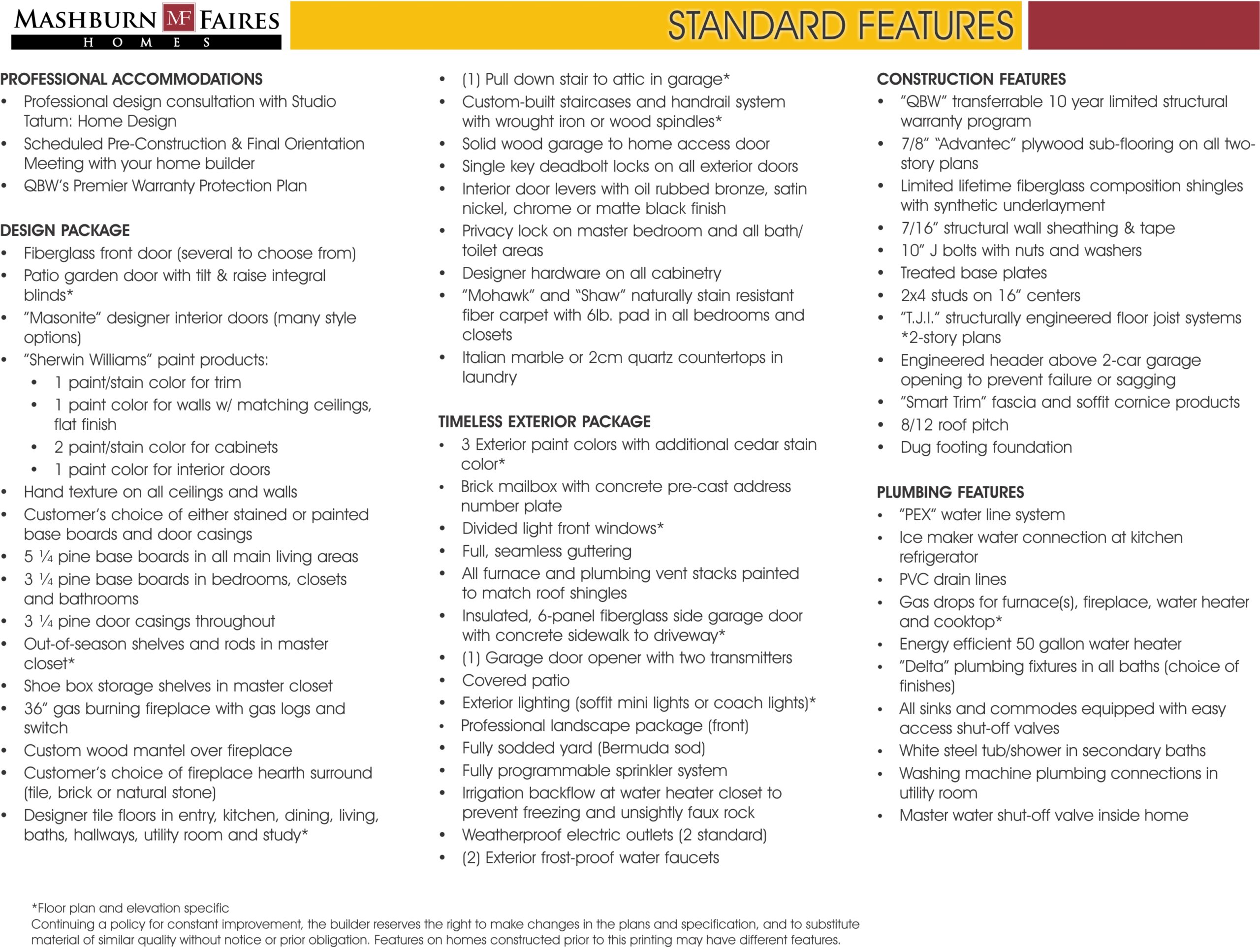 standard features 1.18.26 page 2