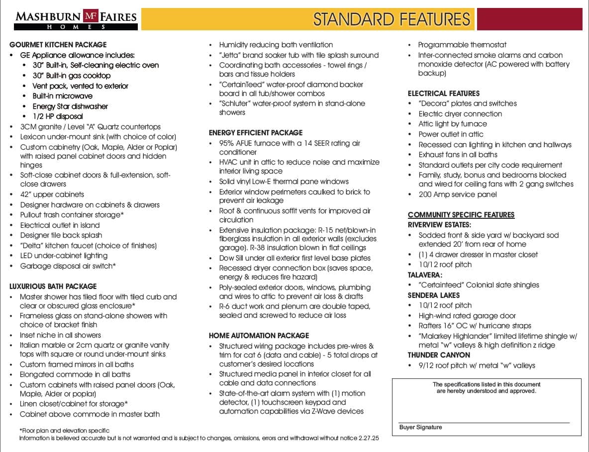 standard features pg 1